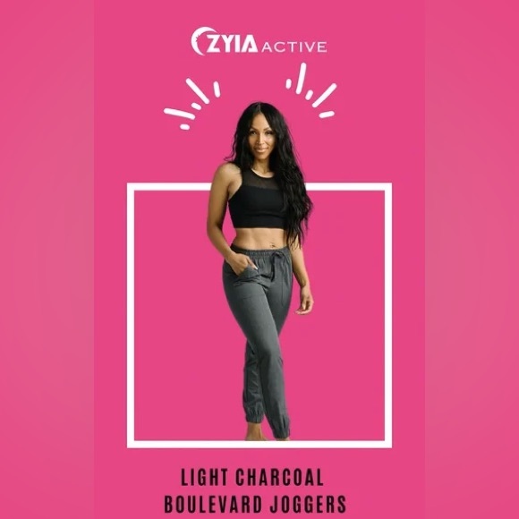 Zyia NWT Light Charcoal Boulevard Jogger M - Picture 1 of 1